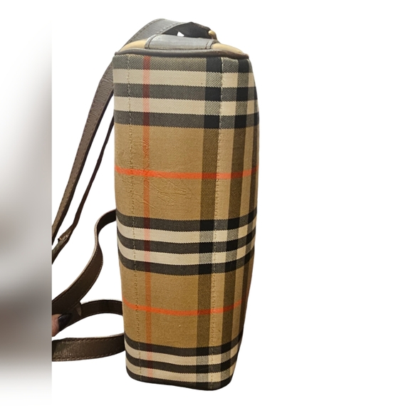 Burberrys Vintage Haymarket Check Canvas Crossbody w/ COA - Picture 5 of 11